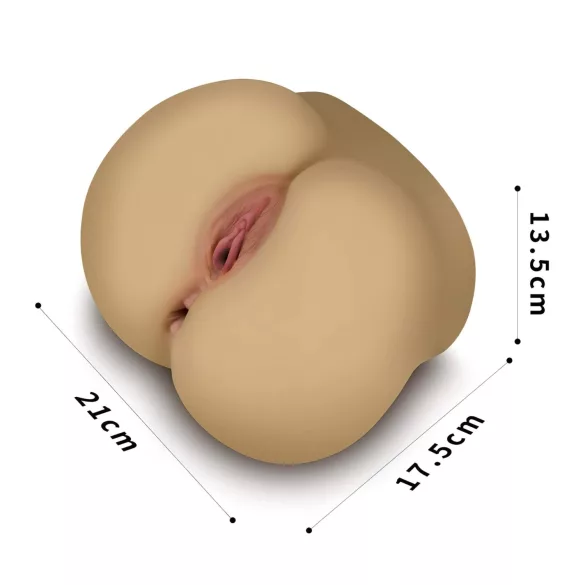 Lovetoy - Torso masturbador vagina y ano - realista - color natural