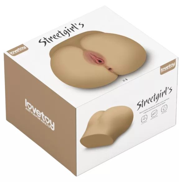 Lovetoy - Torso masturbador vagina y ano - realista - color natural