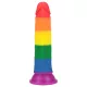 Lovetoy Prider 7.0 - consolador realista - 19 cm (arcoíris)
