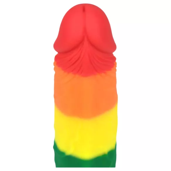 Lovetoy Prider - dildo realista - 19 cm - arcoíris