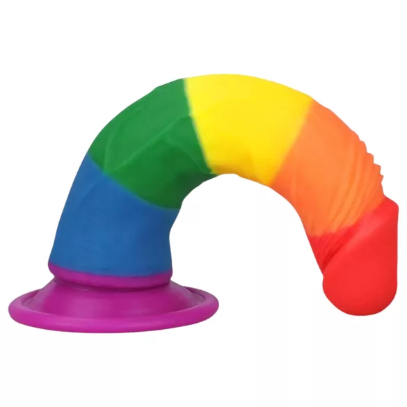 Lovetoy Prider - dildo realista - 19 cm - arcoíris