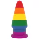 Lovetoy Prider - plug anal dilatador - 15 cm (arcoíris)