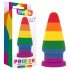 Lovetoy Prider - Plug anal arcoíris, 15 cm