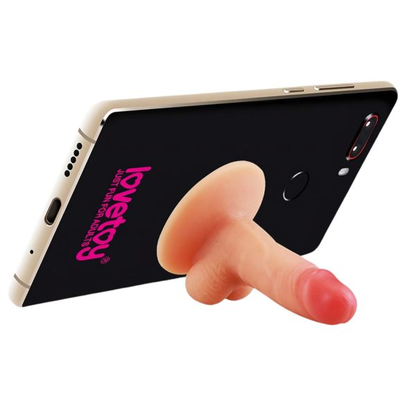 Lovetoy - Soporte succionador de teléfono - minidildo (natural)