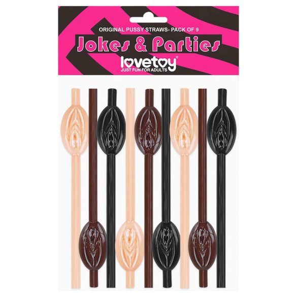 Lovetoy - Pajita con forma de vagina (natural-marrón-negro)