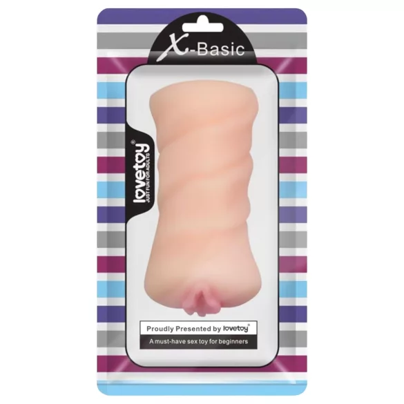 Lovetoy X-Basic - masturbador vaginal (color carne)