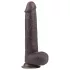 Lovetoy - Dildo realista de doble capa - 23 cm - marrón