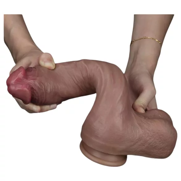 Lovetoy Nature Cock - dildo realista doble capa 26cm color piel