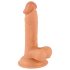 Señor Audaz - Dildo realista con ventosa y testículos - 17cm (natural)