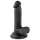 Mr. Rude - dildo realista con testículos y ventosa - 17 cm negro