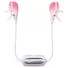   Lovense Gemini - Pinzas vibradoras para pezones controladas por app (rosa)