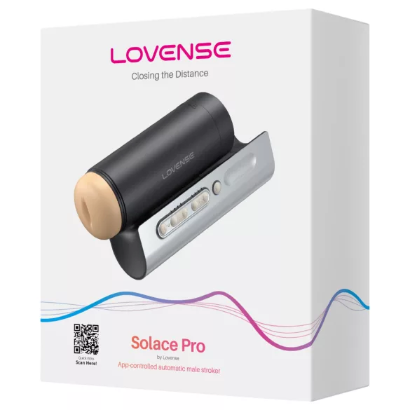 Lovense Solace Pro - masturbador impulsor para hombres controlado por aplicación (negro)