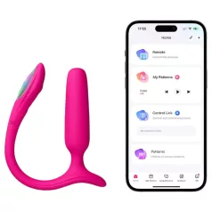   Lovense Lush Anal - Vibrador anal controlado por app, con luz LED - rosa