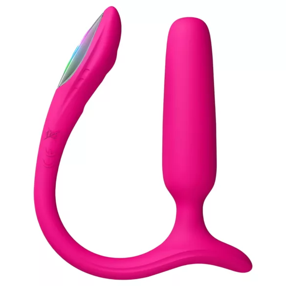Lovense Lush Anal - Vibrador anal controlado por app, con luz LED - rosa