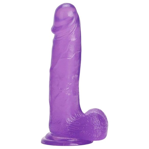 Tracy's Dog - Dildo realista con ventosa y testículos - silicona lila