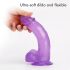 Tracy's Dog - Dildo realista con ventosa y testículos - silicona lila
