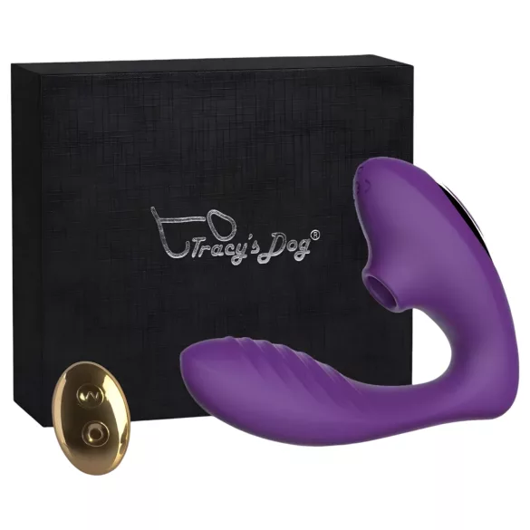 Tracy's Dog 2 - succionador y vibrador 2 en 1 - silicona lila