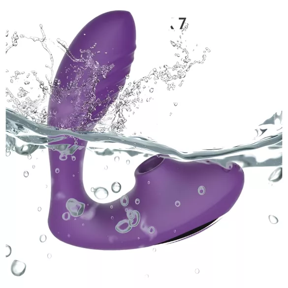 Tracy's Dog 2 - succionador y vibrador 2 en 1 - silicona lila