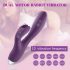 Conejito Tracy - vibrador morado, impermeable, con brazo estimulante