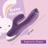 Conejito Tracy - vibrador morado, impermeable, con brazo estimulante
