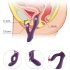 Conejito Tracy - vibrador morado, impermeable, con brazo estimulante