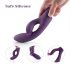 Conejito Tracy - vibrador morado, impermeable, con brazo estimulante