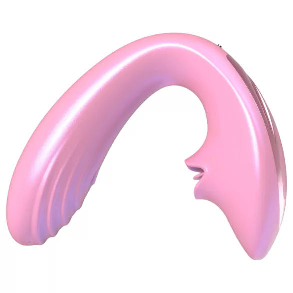 Tracy's Dog OG Lick - Vibrador de punto G y estimulador de clítoris (rosa)