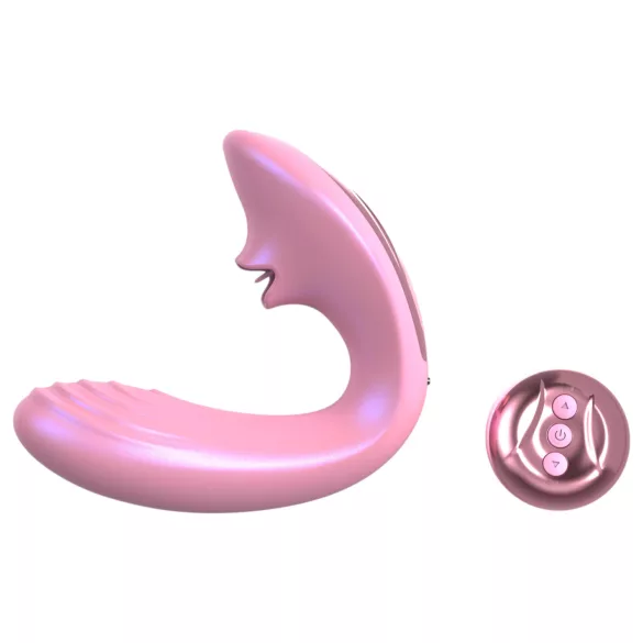 Tracy's Dog OG Lick - Vibrador de punto G y estimulador de clítoris (rosa)