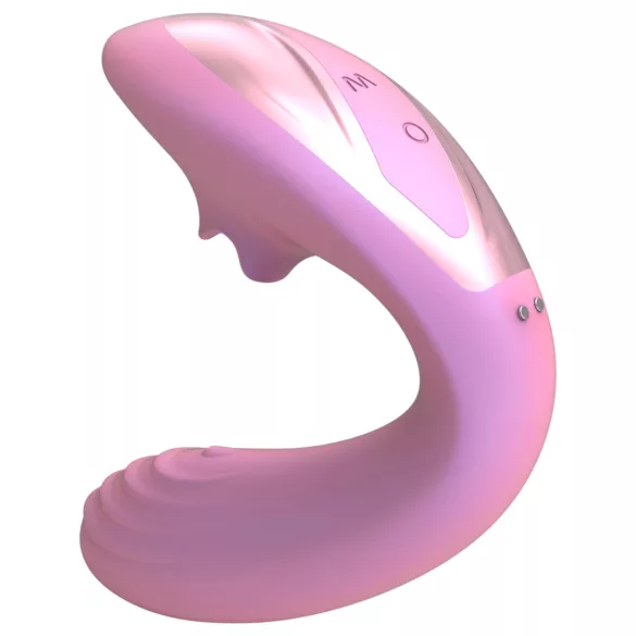 Tracy's Dog OG Lick - Vibrador de punto G y estimulador de clítoris (rosa)