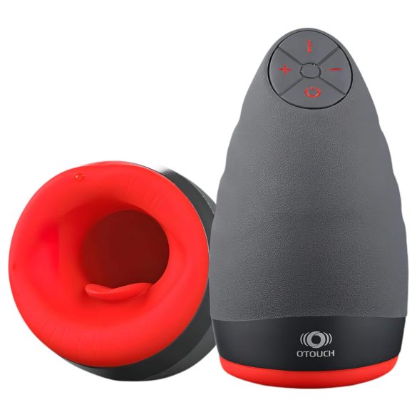 OTOUCH Chiven 2 - masturbador oral vibrador recargable - silicona negra