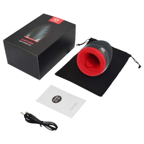 OTOUCH Chiven 2 - masturbador oral vibrador recargable - silicona negra