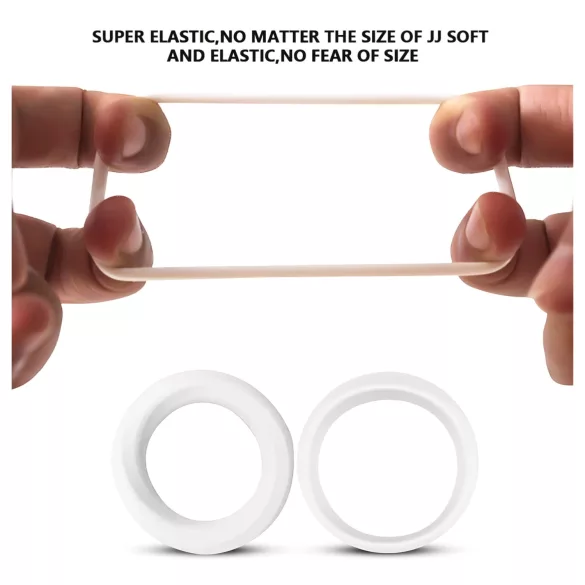 2in1 - Anillo para glande y retardador - silicona - pack de 2