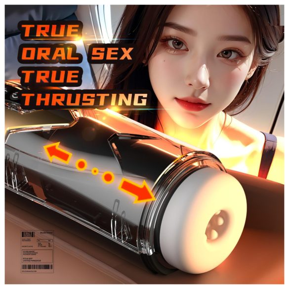 Leopard - masturbador automático - negro