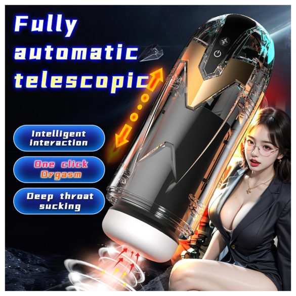 Leopard - masturbador automático - negro