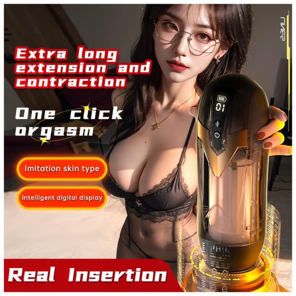 Leopard - masturbador automático - negro