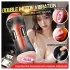Leopard - vibrador para pene con boca y vagina artificial (color natural)