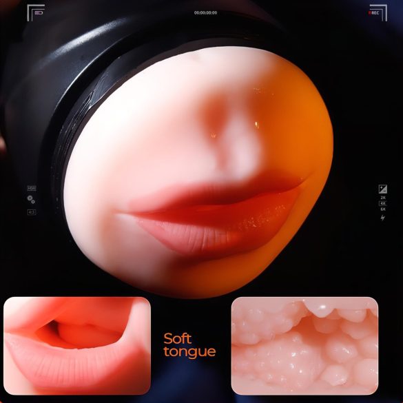 Leopard - masturbador masculino boca y vagina artificial - vibrador pene natural