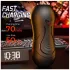 Leopard - vibrador para pene con boca y vagina artificial (color natural)