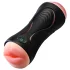 Leopard - vibrador para pene con boca y vagina artificial (color natural)