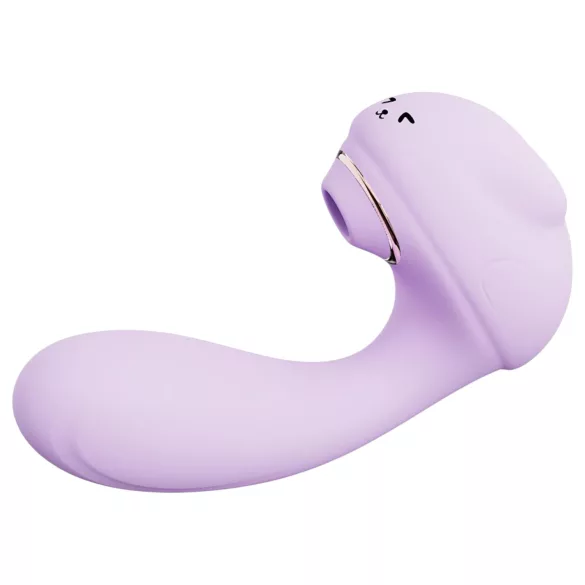 Leopard - succionador y vibrador con vibración - silicona lila