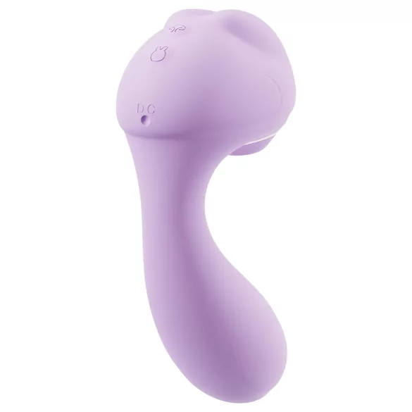 Leopard - succionador y vibrador con vibración - silicona lila