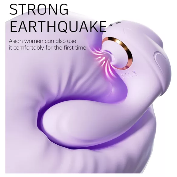 Leopard - succionador y vibrador con vibración - silicona lila