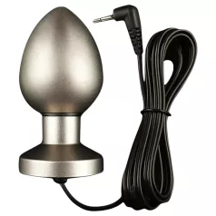 DG-LAB Acero Mate - plug anal de acero bipolar (plateado)