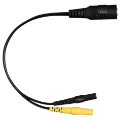   DG-LAB - adaptador de electrodo de conector de 2,5 mm a 2 mm (negro)