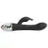 LOVISS Flower - vibrador punto G con brazo para el clítoris (negro)