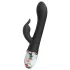 LOVISS Flower - vibrador punto G con brazo para el clítoris (negro)
