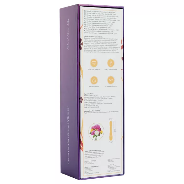 LOVISS Flower Grace - vibrador punto G (negro)