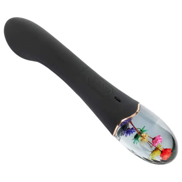 LOVISS Flower Grace - vibrador punto G (negro)