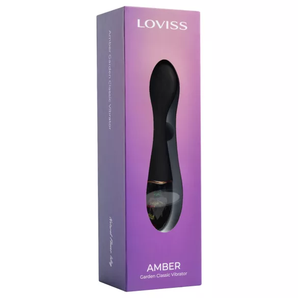 LOVISS Flower Amber - vibrador punto G (negro)