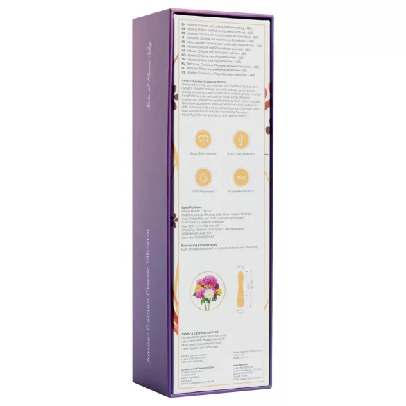 LOVISS Flower Amber - vibrador punto G (negro)